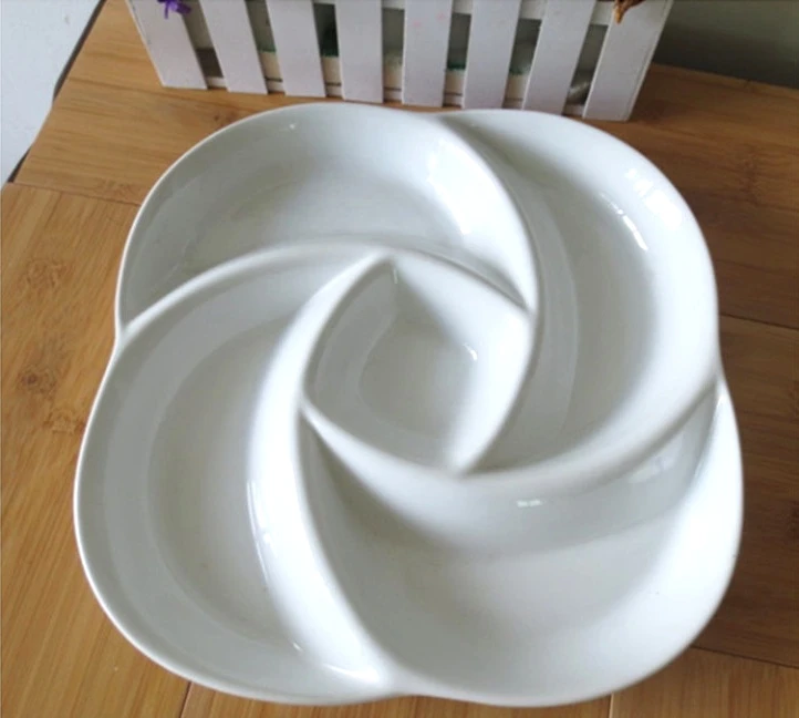 Buy Spiral Melamine Divided Plate Decorative Assorted
