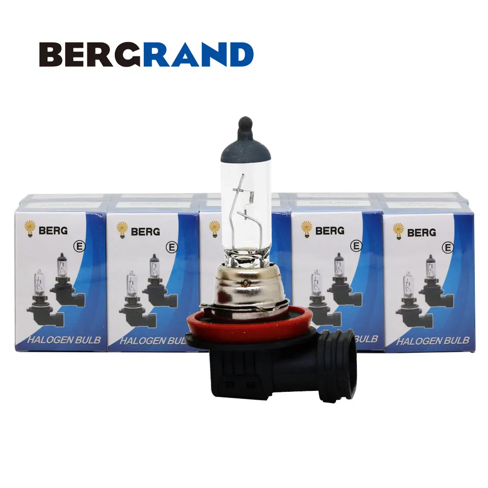 10PCS 12V 19W H16 Fog Lights Halogen Lamp 3100K Clear Glass PGJ19 3