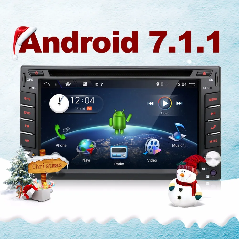 Car Electronic autoradio 2 din android 7.1 car dvd player stereo GPS ...