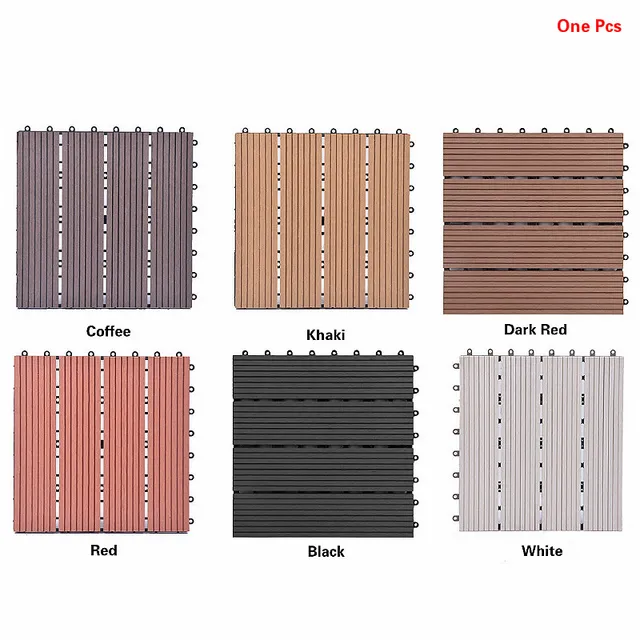 300 X Mm Interlocking Floor Tiles Plastic Wood Flooring For 300 X Mm Interlocking Floor Tiles Plastic Wood Flooring For Outdoor Balcony Garden Diy Home Decor Easy Embly