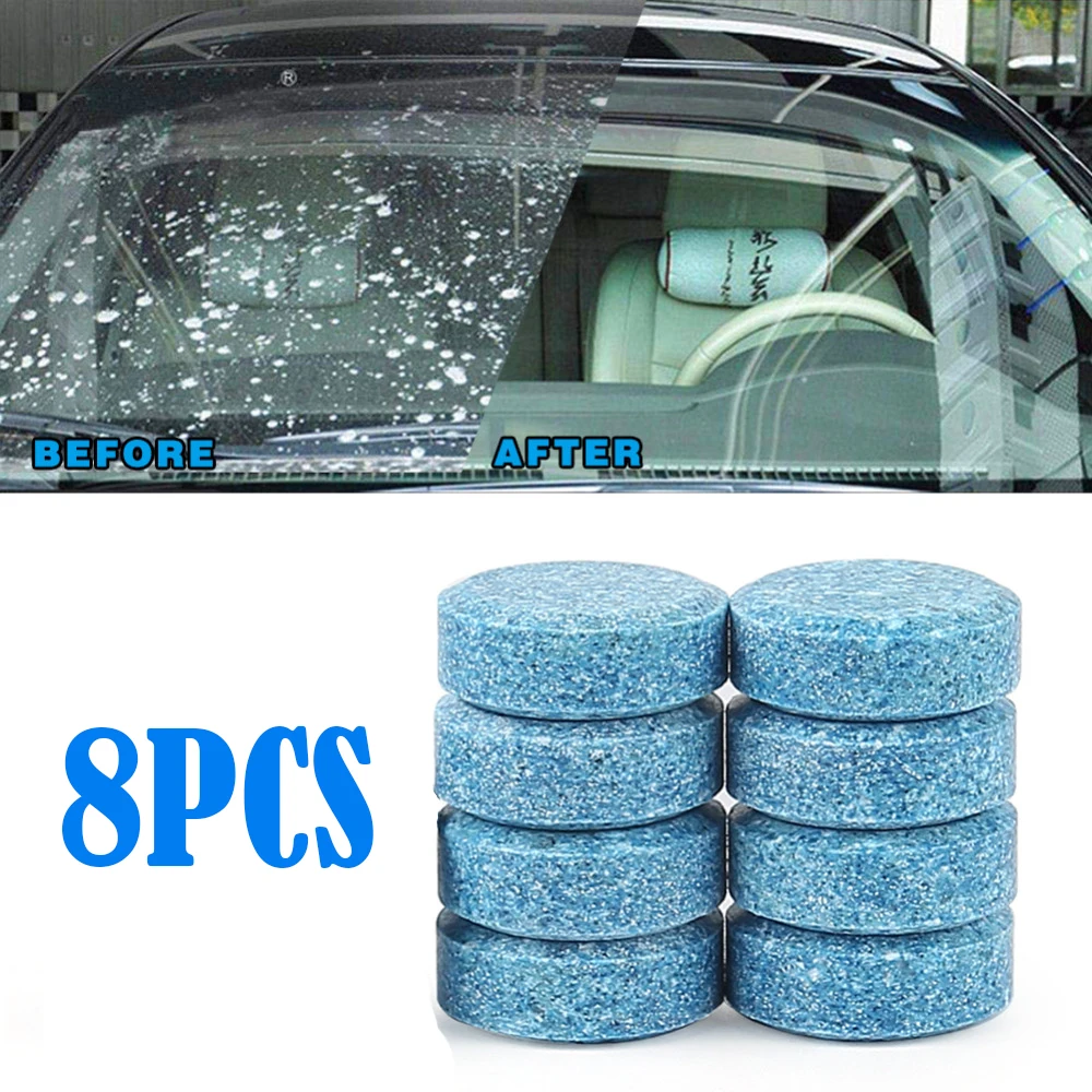 

8pcs/lot camp clean tool Cleaner Cleaning Compact Pills Effervescent Tablets Glass Water Solid Wiper dropshipping