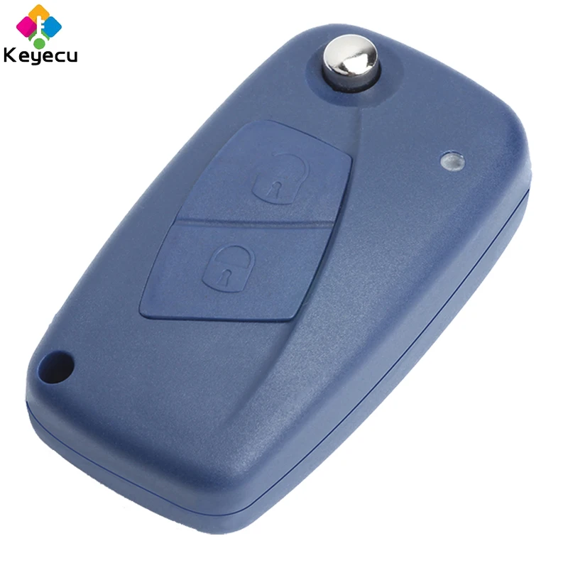 KEYECU Замена дистанционного ключа 2 кнопки и 434 МГц PCF7946 FOB для Fiat Punto Ducato Stilo Panda