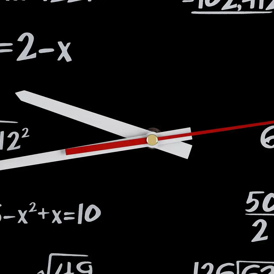 Современный дизайн акриловые настенные часы математические для домашнего офиса украшения аксессуары инструмент профессиональный