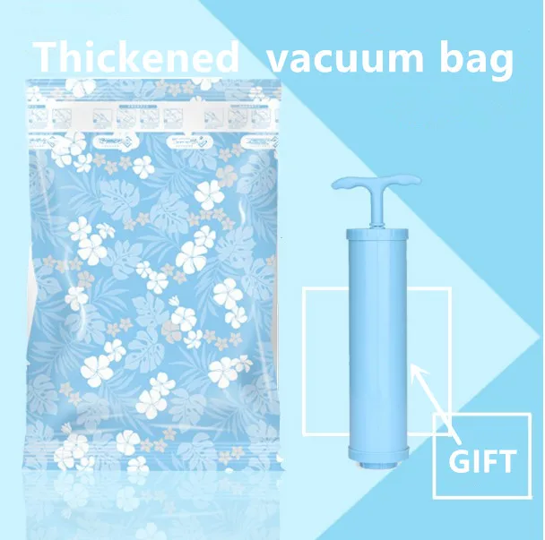 8 шт. вакуумный мешок для одежды с насосом сумка для хранения вакуумный пакет Экономия пространства сумка для хранения шкаф Органайзер складной мешок