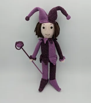 

crochet toys amigurumi doll jester number JZ041303