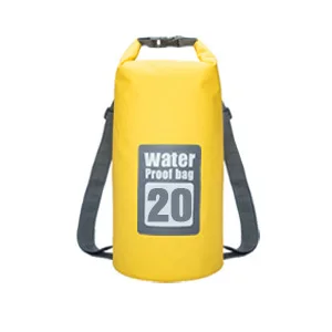 Водонепроницаемый мешок сухой мешок для плавания Дайвинг сумки 10L/15L/20L/30L плавающий мешок сухой мешок рюкзак для гребли рафтинг Рыбалка - Цвет: 20L yellow
