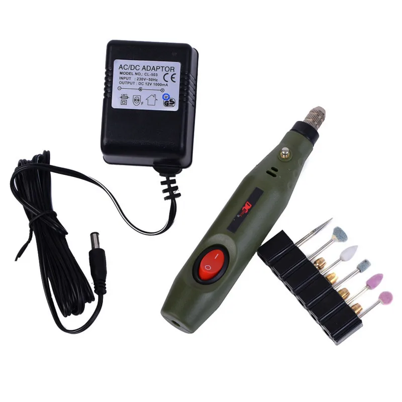 

12V Mini Electric Engraving Pen Electric Grinder With Dremel Accessories DIY Engraver Carve Tool Set Power Tool Grinder set