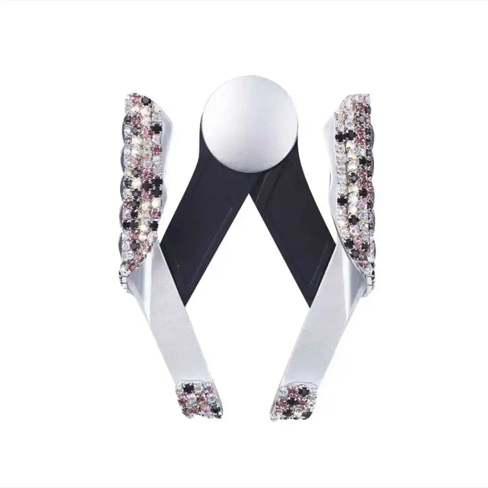 

1 Piece Car Air Vent Phone Holder GPS Holder Handmade Rhinestone Outlet Clip Type Multi-function Universal 360 Degree Rotation