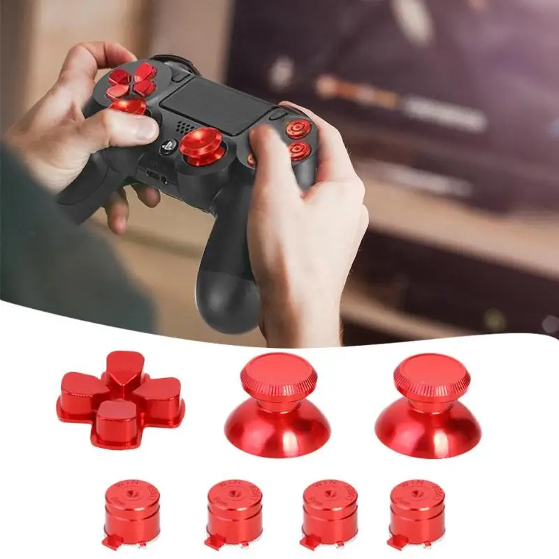 Металлические аналоговые крышки для большого пальца PS4 Xbox One 7 шт. ручки игр тонкий