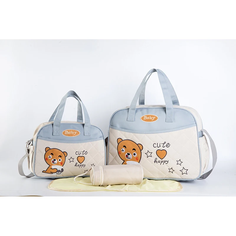  Baby Nappy Bags Diaper Bag Sets Mother Bag Fashion Maternity Mummy Handbag Waterproof Baby Stroller