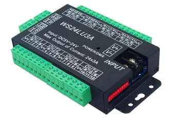 

wholesale 1pcs 24 channel 8 group dmx 512 led decoder use for led strip light Constant pressure common anode by DHL Express