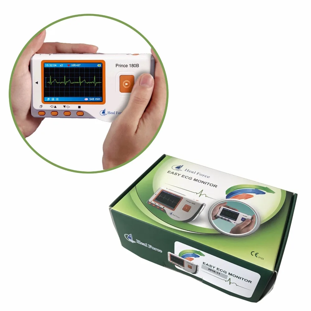 Для домашнего использования, забота о здоровье, портативный ручной монитор ЭКГ сердца, электрокардиограмма, электрокардиосканер