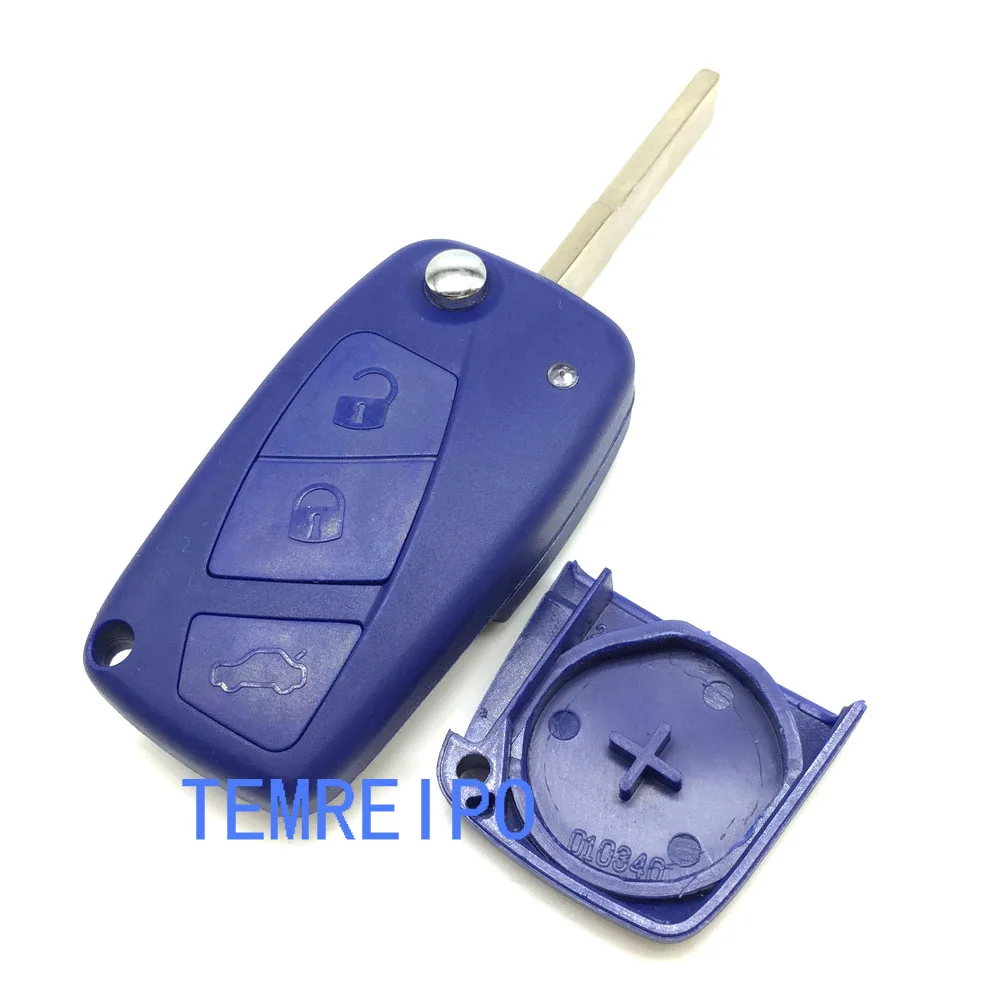 

10pcs/lot 3 Buttons Remote Key Shell for FIAT Punto Ducato Stilo Panda Idea Doblo Bravo Keyless Fob Case Car Alarm Cover Housing