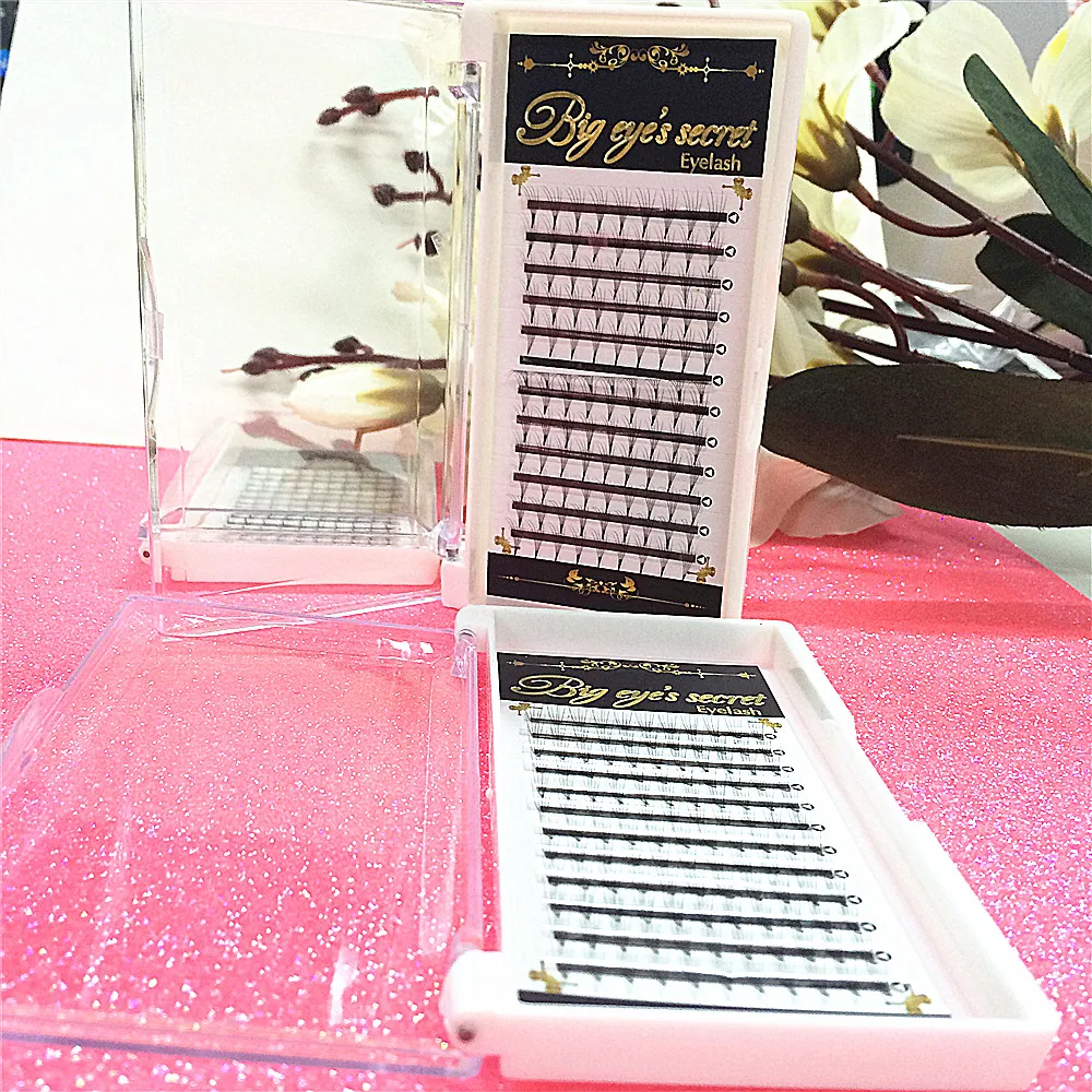 

Free Shipping Professional lash Cilia Extension Kit Premade Volume Eyelash Fans 5D Middle Premade Fans Eyelashes Extension Good