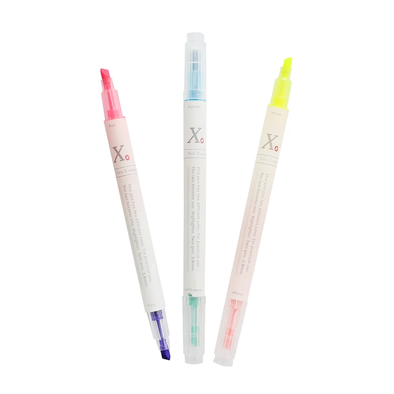 Buy 1/3/5 Pcs/lot Multi Colors Double Permanent Highlighter Markers Pen