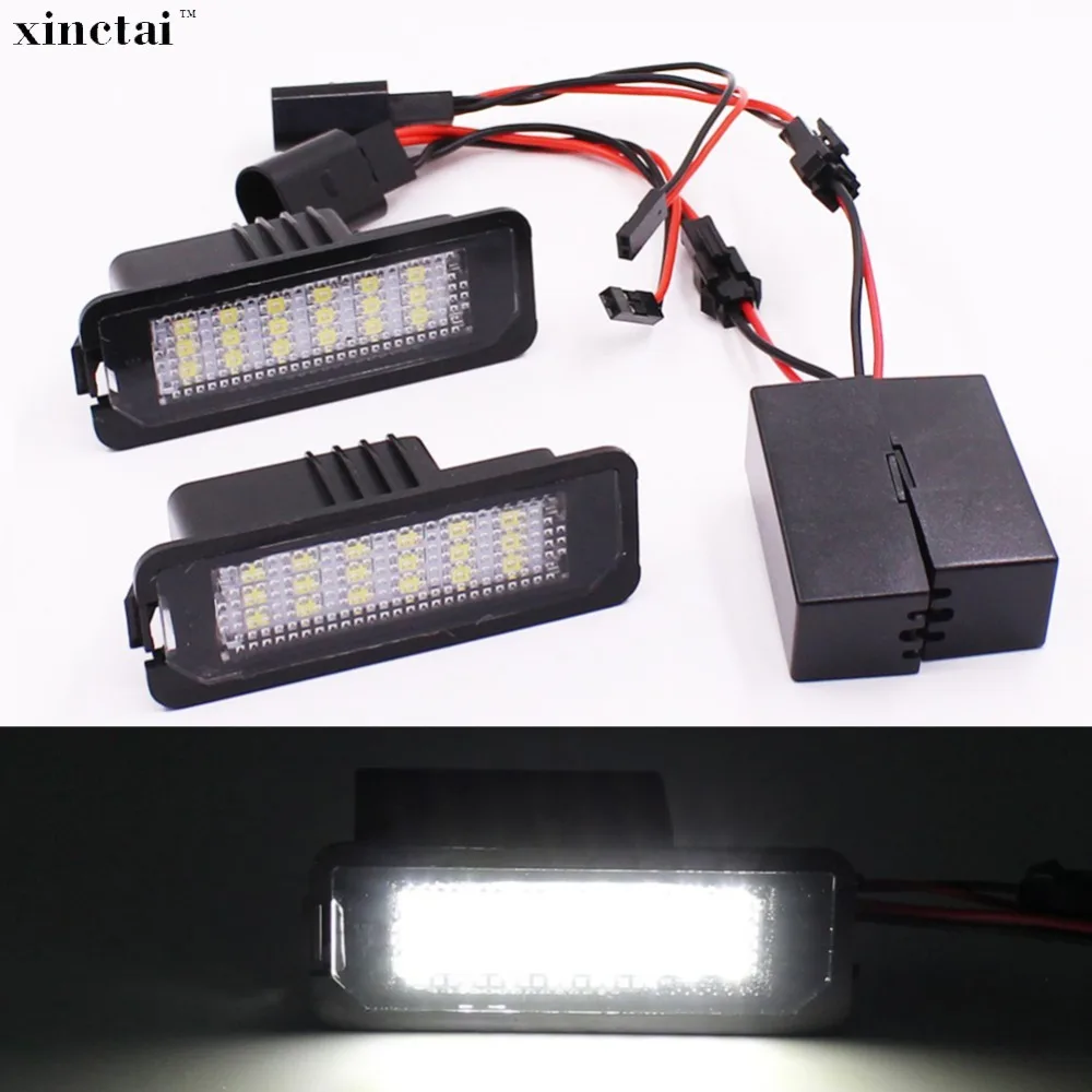 2PCS Canbus Error Free LED Number License Plate Light for Porsche