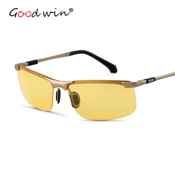 

Good Win Aluminum Magnesium Driving Glasses Photochromic Sunglasses Polarized Night Vision Sun Glasses For Men Polarized Yellow