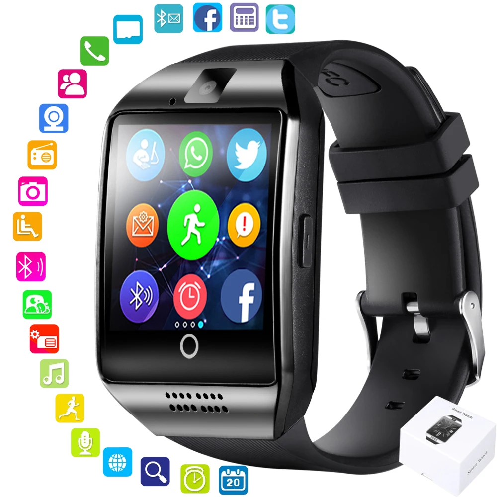 

Bluetooth Smart Watch Men with Touch Screen Digital Sport Bracelet Watch Support TF Sim Card Camera for Android IOS Smartwatch