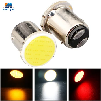

YM E-Bright 500Pieces/lot S25 COB 18 SMD 18 Led 1157 BAY15D P21/5W Turn Signal Stop Brake Lights White Yellow Red 12V Car Lights