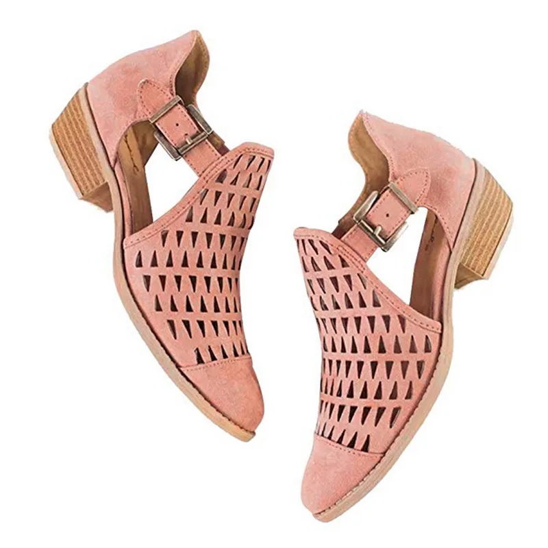 chunky square heels