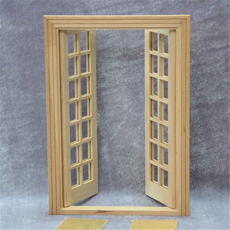 Details about   Miniature Wooden Double  Net Door For 1/12 Blythe Dollhouse 