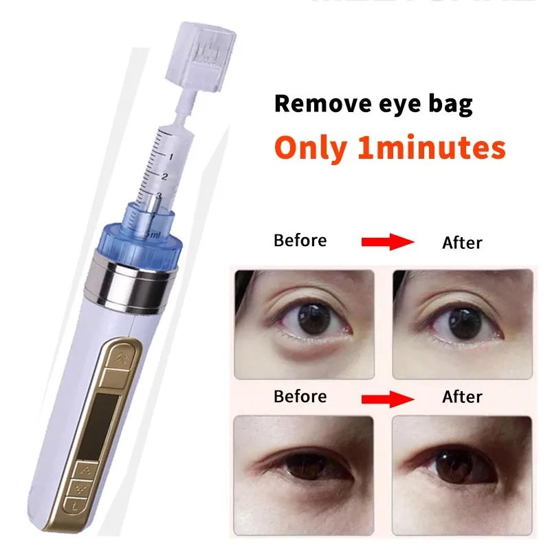 

One Minute Black Eye Removal Smart Meso Injection Pen Mesotherapy Handheld Injector Gun Facial Skin Reguvenation Removal Wrinkle