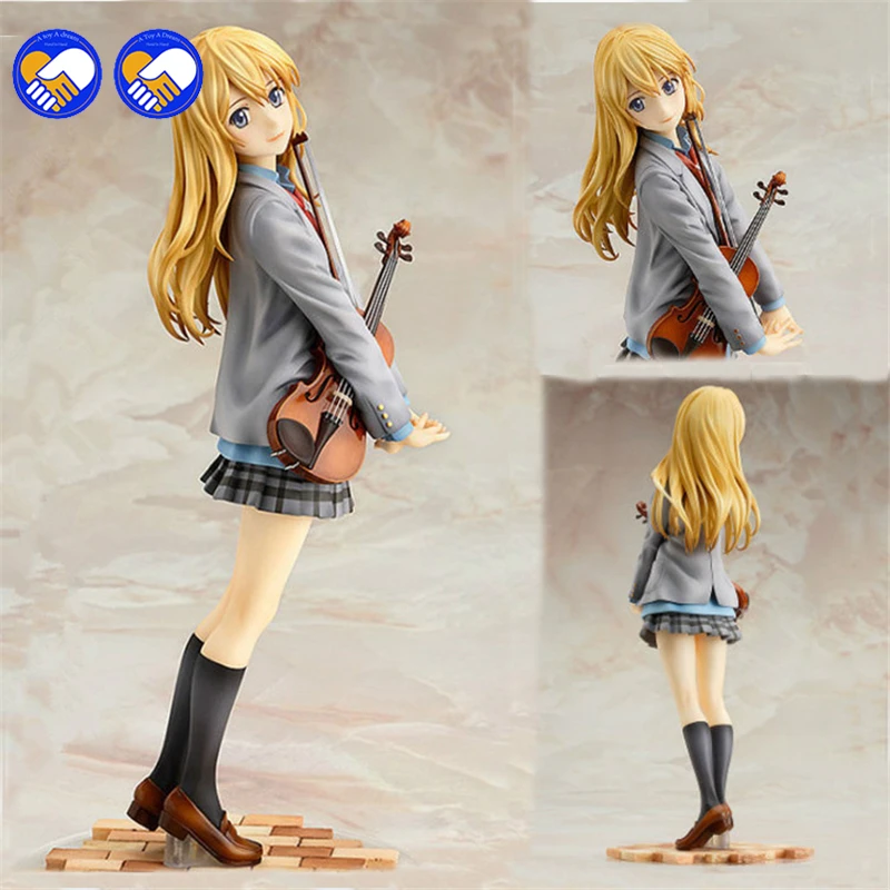 

A toy A dream 22cm New arrival action figure your lie in april kaori miyazono cartoon doll PVC japanese figurine world anime