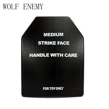 

Wargame Tactical Gear 2pcs Airsoft SAPI Dummy Ballistic Plate Set Shockproof Hollow Plastic SAPI Plate