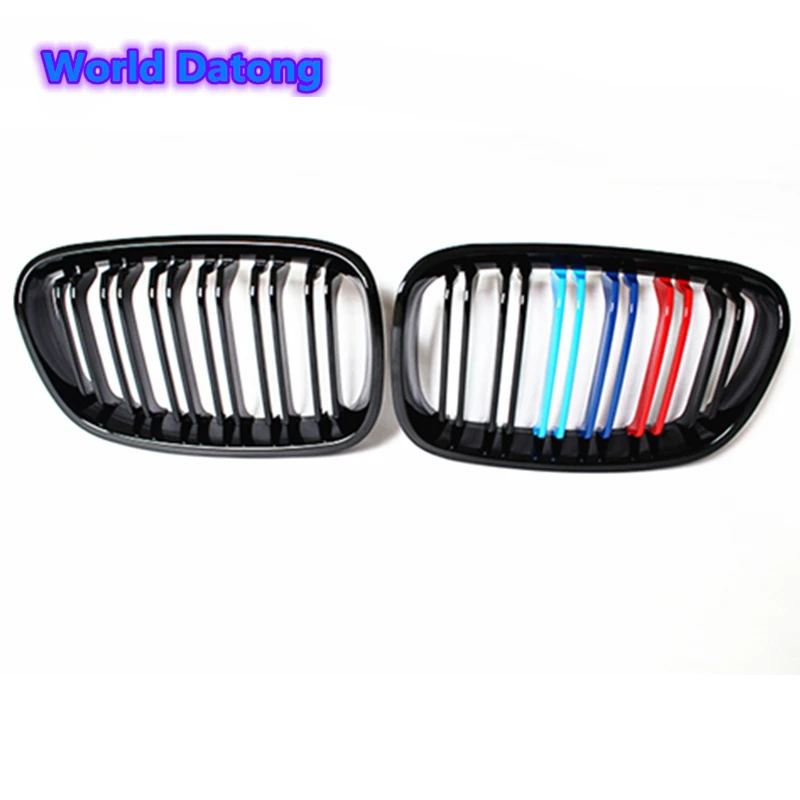 F20 гоночная решетка 2 slat M Трехцветная почечная сетка для 2011 2014 BMW 1 серия f20 f21