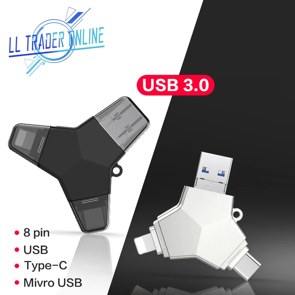 LL trader USB флэш накопитель 3 0 флеш Тип C 64 ГБ карта памяти OTG диск 128 usb совместимо с ПК