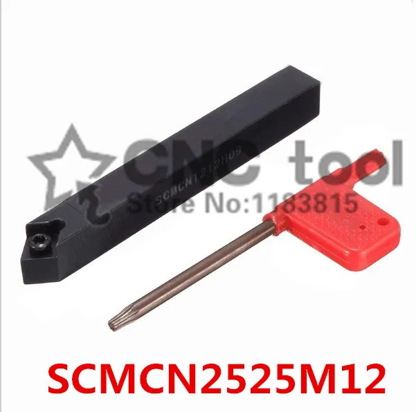 

SCMCN2525M12 25*25*150MM Metal Lathe Cutting Tools Lathe Machine CNC Turning Tools External Turning Tool Holder S-Type SCMCN