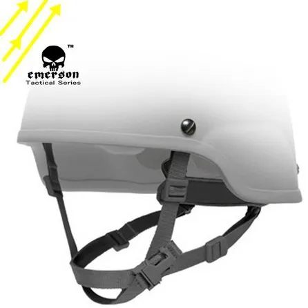 

Tactical Series helmet accessory Security guard on the rope EMERSON MICH Helmet Retention System H-Nape TAN/Black