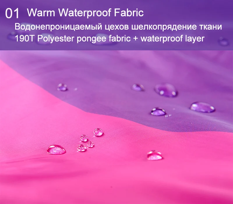 sleeping bag waterproof fabric
