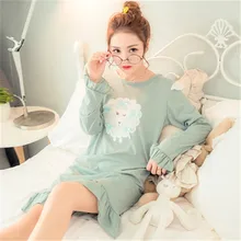 Розовый китайский женский хлопковый Халат с принтом животных, ночная рубашка, домашнее платье, летняя одежда для отдыха, одежда для сна, халат, платье с цветочным рисунком, M-2XL