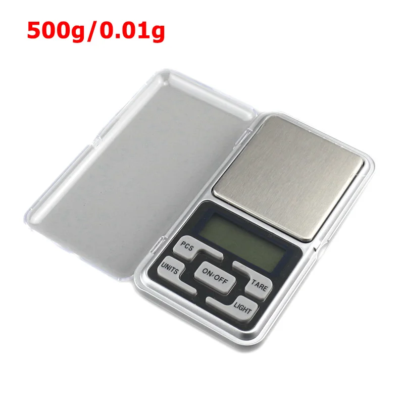 Цифровые карманные весы 0,1 г 0,01 г ювелирные весы портативные лабораторные весы Вес грамм медицинские электронные весы - Цвет: 500g 0.01g