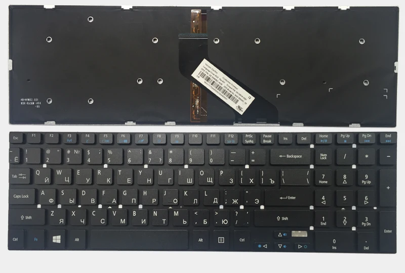 Русский/RU Клавиатура для ноутбука acer Aspire V3-571G V3-771G V3-571 5755G 5755 V3-531 V3-771 V3-551G V3-551 5830TG Подсветка