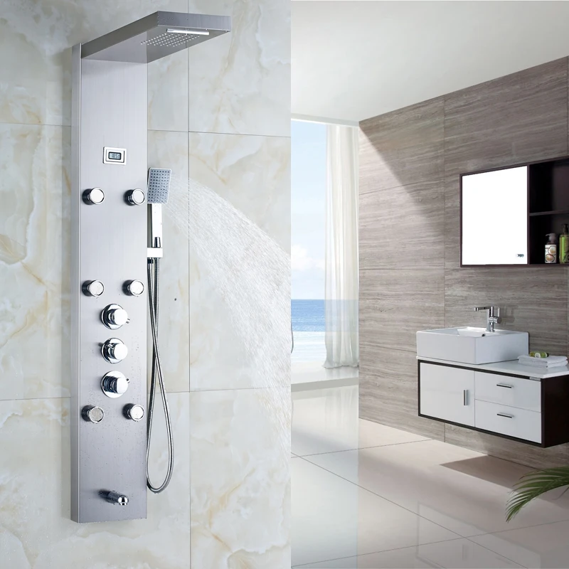 Shower Panel And Jet Rain Shower