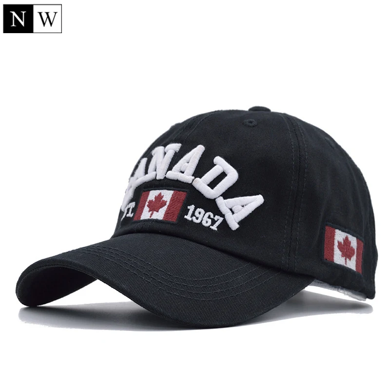 Canada Flag Snapback Adjustable Mens Baseball Cap Cotton Hat