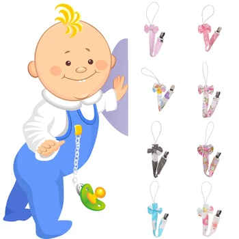 

2018 New 1Pc Baby Pacifier Clip Chain Strap Dummy Soother Nipple Holder Newborn Boys Baby Kids Child Gifts