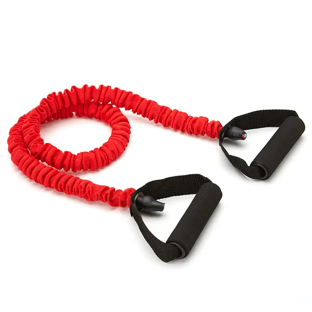 120cm Resistance Bands Pull Rope Workout Fitness Equipments with Cloth Covers Tube Bands Fabric Corssfit Excerise Latex Yoga 6