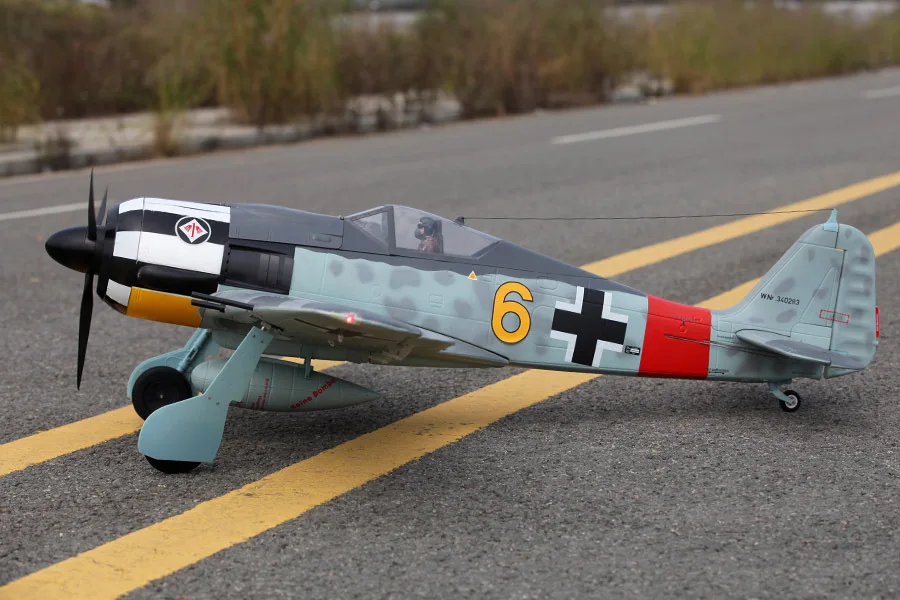 FMS 1400 мм/1 4 м Gaint Warbird Focke Wulf Fw 190 желтый 6 новейшая версия PNP большие масштабные