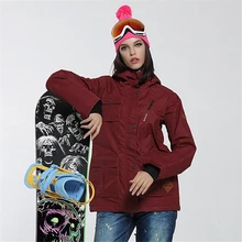 Женская куртка для сноуборда, лыжная куртка для походов, лыжная куртка для кемпинга, ветрозащитная Водонепроницаемая зимняя теплая одежда