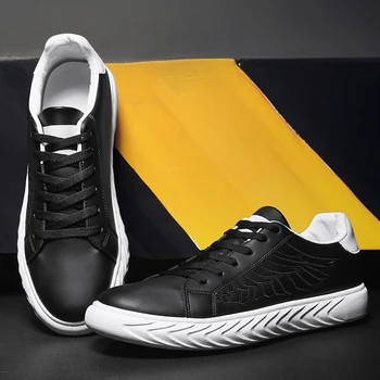 

Vogue spring/Autumn Simple Men Casual Shoes Black White Red Male Shoes Adult Men Sneakers Chaussure Homme