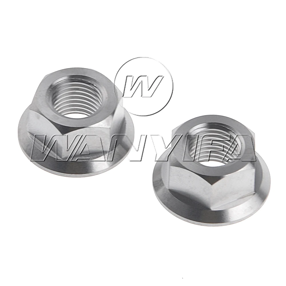 US SHIP 4pcs BMX M14 Rim//Wheel Axle Hub Nut Silver