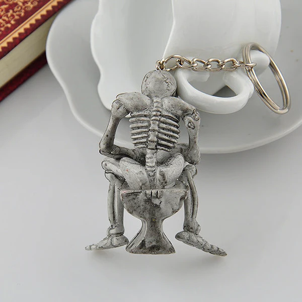 LNRRABC женский брелок, мужской креативный шикарный туалетный скелет, череп, кошелек, сумка, кольцо для ключей, ювелирная сумка, очаровательный кулон, забавные подарки chaviro
