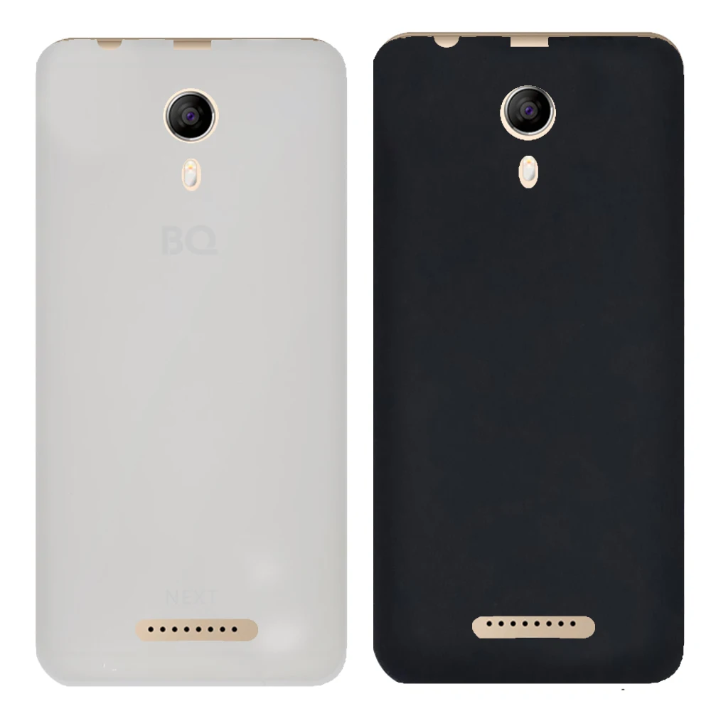 Для BQ 5522 Чехлы чистый цвет матовый черный белый чехол для следующая задняя крышка