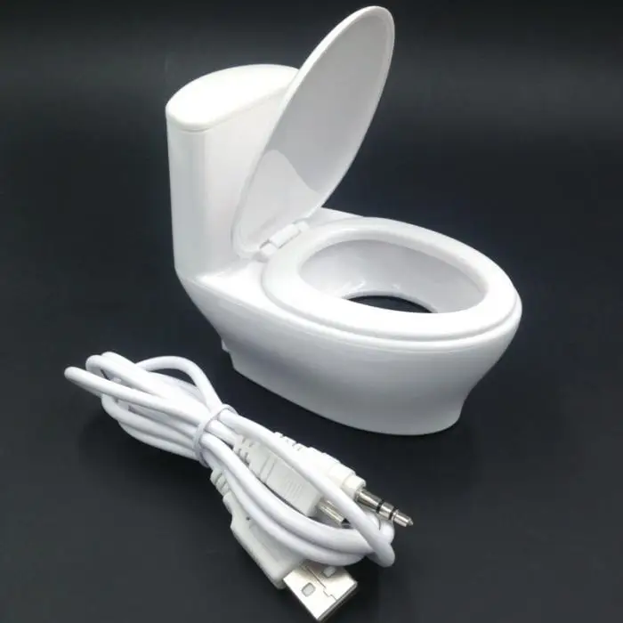 Портативный мини-Туалет Форма Динамик Стерео Усилитель громкоговорителя MP3 плеер HSJ-19