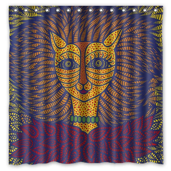 New Eco-friendly Polyester Yayoi Kusama Work Bathroom Curtains High Quality Washable Bath Decor Shower Curtain | Дом и сад