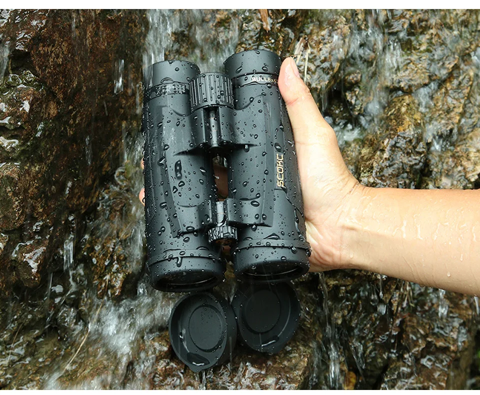 SCOKC 8x42 Compact Binoculars for Bird Watching Waterproof Bak4 Nitrogen Filled Telescope for travelling Hunting Birding