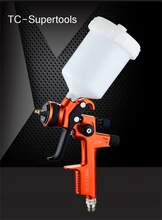 Pistola profissional da pintura do carro da pistola da gravidade pintada bocal de alta eficiência rp 1.3mm lisson